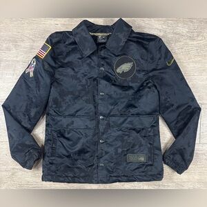 Nike Philadelphia Eagles Jacket Womens XS Camo Salute To Service Fleece Lined